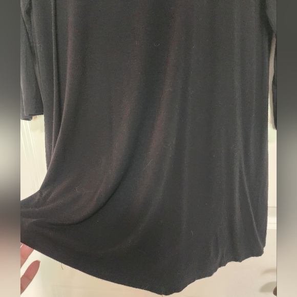 Antthony Original Stretch Black Knit Tunic Top SZ Large - Picture 3 of 7